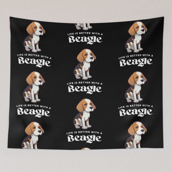 Item preview, Life is better with a Beagle cute illustration for Beagle fans designed and sold by mgoo.