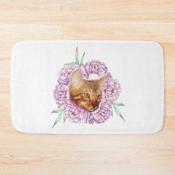 Aperçu de l'œuvre Chat et pivoines créée et vendue par natalillu.