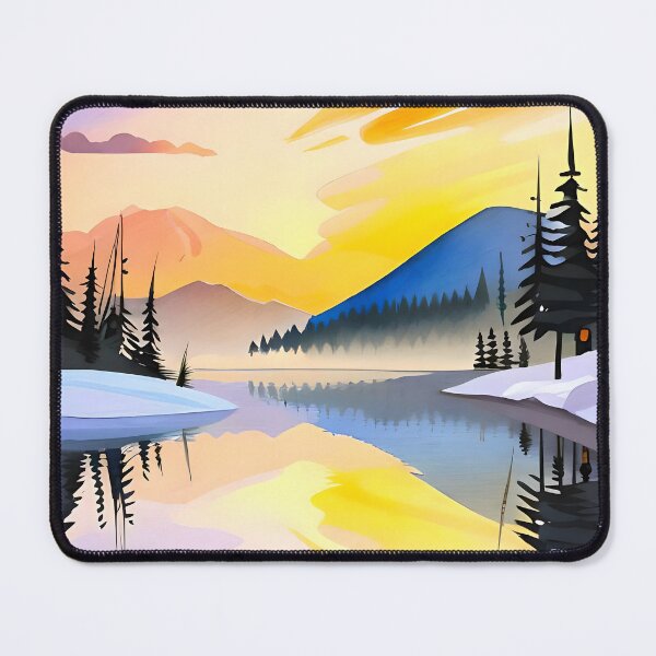 Item preview, Winter Landscape Watercolor designed and sold by Joshu77.