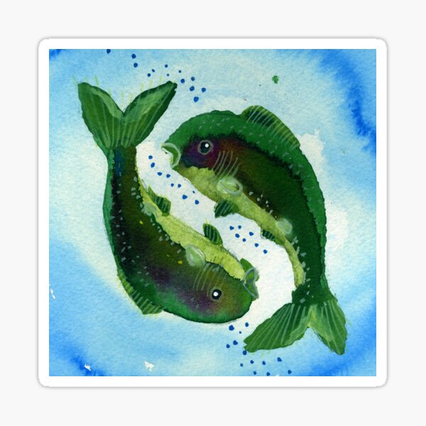Item preview, Pisces Zodiac Horoscope Painting designed and sold by Lisa Rotenberg.