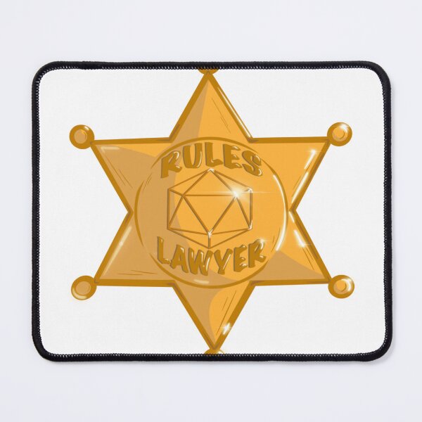Item preview, Rules Lawyer designed and sold by ApeMous Art.