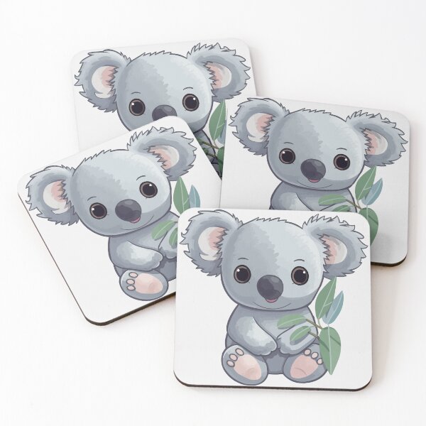 Item preview, Happy Koala with Eucalyptus designed and sold by TheLovelyPets.