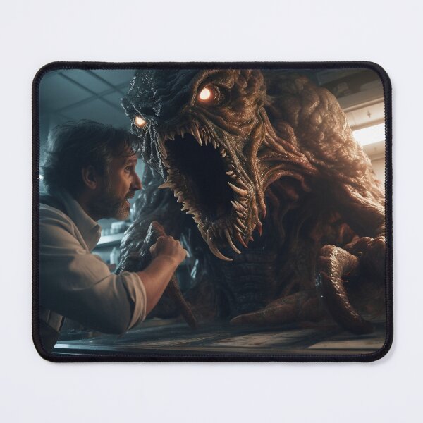 Item preview, Scientist Faces Terrifying Monster designed and sold by CreationP.