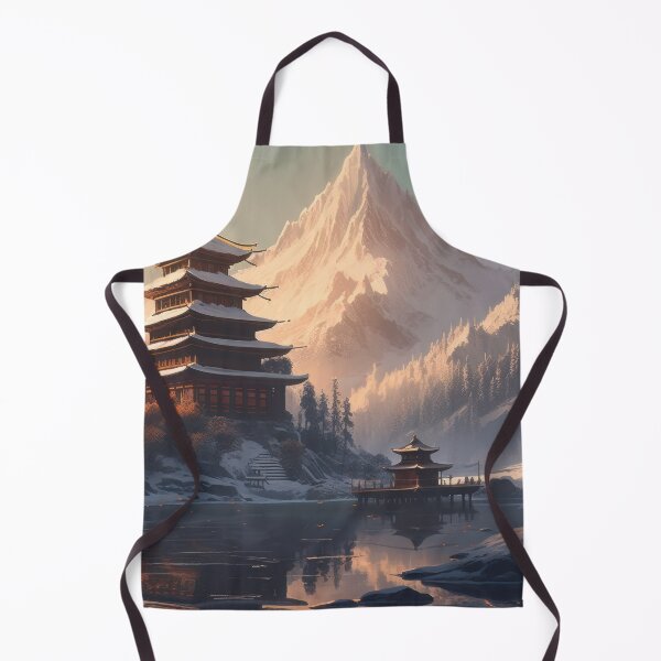 Item preview, Tranquil Pagoda At Dawn designed and sold by WildWho.