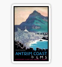 Vintage Giants Causeway Antrim Coast Ireland Sticker