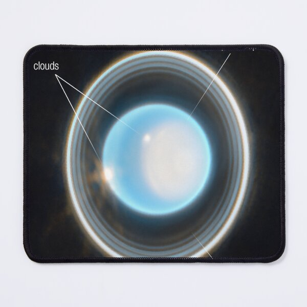 Item preview, Uranus (NIRCam Image) James Webb Space Telescope JWST Annotated designed and sold by bolkibox.