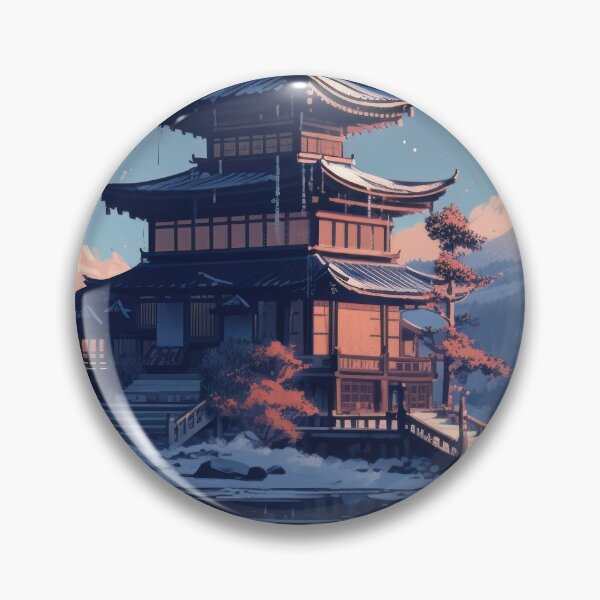Item preview, Sunset Over The Pagoda designed and sold by WildWho.