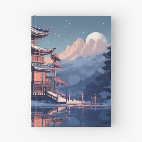 Item preview, Sunset Over The Pagoda designed and sold by WildWho.