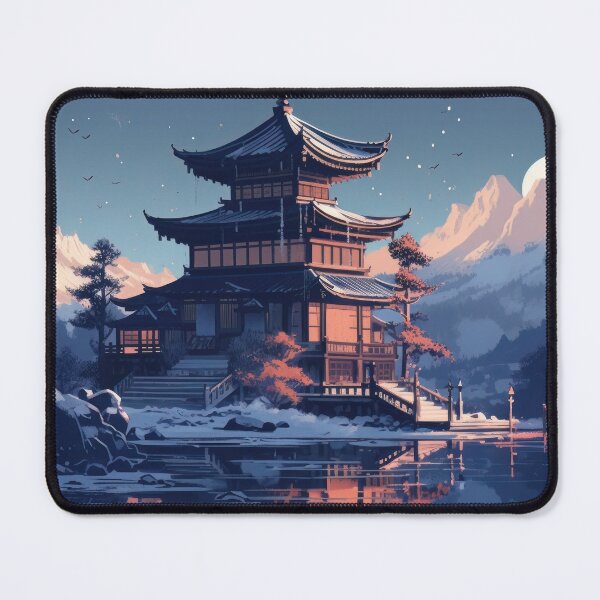 Item preview, Sunset Over The Pagoda designed and sold by WildWho.