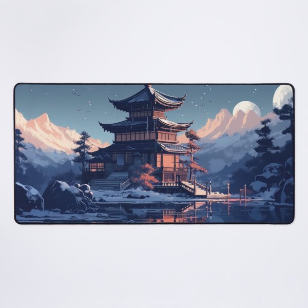 Item preview, Sunset Over The Pagoda designed and sold by WildWho.