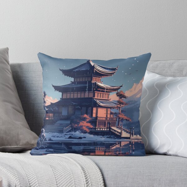 Item preview, puesta de sol sobre la pagoda designed and sold by WildWho.