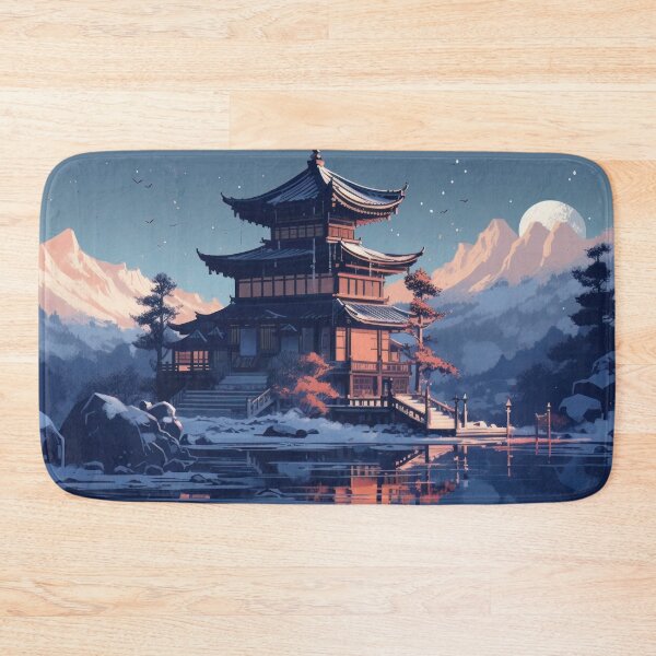 Item preview, Sunset Over The Pagoda designed and sold by WildWho.