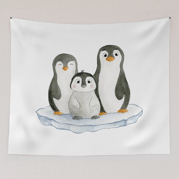 Item preview, Funny Family Penguin designed and sold by tralatrulus.