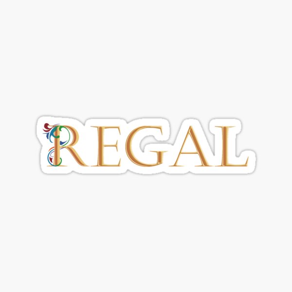 Regal logo design Sticker