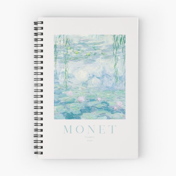 Item preview, Water Lilies by Claude Monet, Pastel Blue  designed and sold by evermore-design.