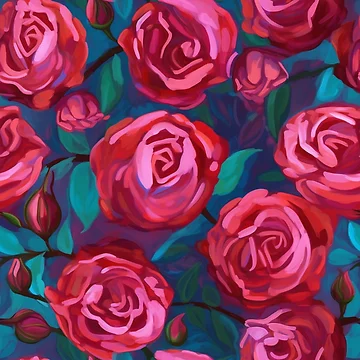 Artwork thumbnail, Painted Roses by TheeDigitalDen