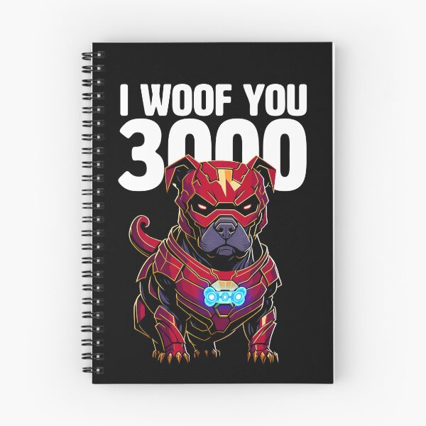Item preview, I Love you 3000 - Funny Pit Bull for Pit Bull fans designed and sold by BrainlabStudios.