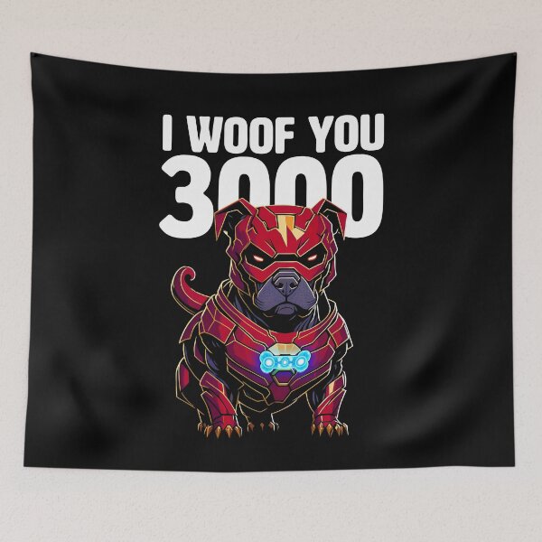 Item preview, I Love you 3000 - Funny Pit Bull for Pit Bull fans designed and sold by BrainlabStudios.