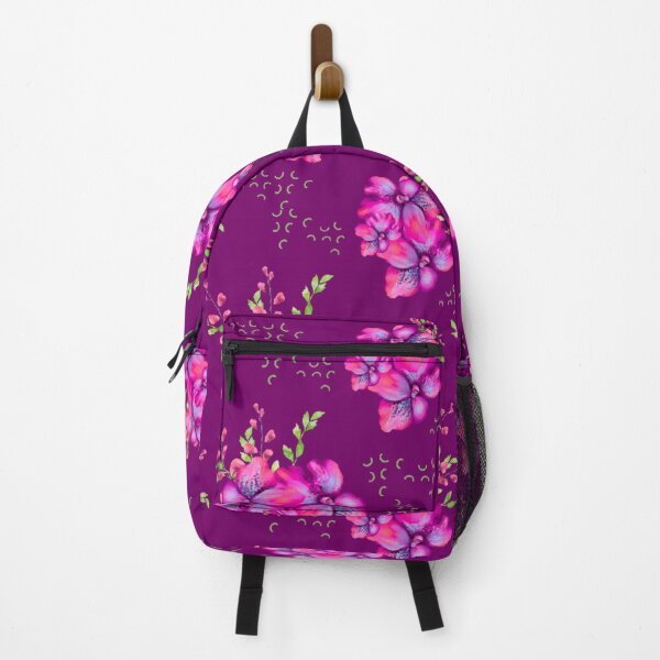 Item preview, The Ambrosia Funky Flower Collection- Pink, Purple, Navy, Lime- Whimsical Floral Print designed and sold by Niki McNeil.