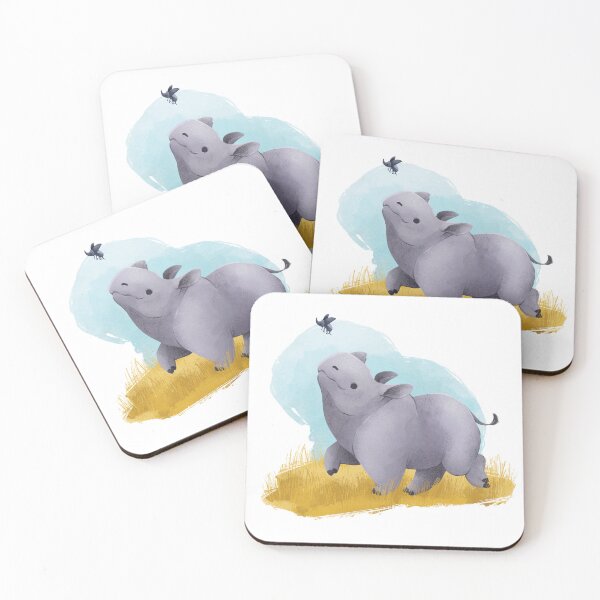 Item preview, Chubby Rhino and his best pal, the Rhinoceros beetle designed and sold by Zita Safranek.