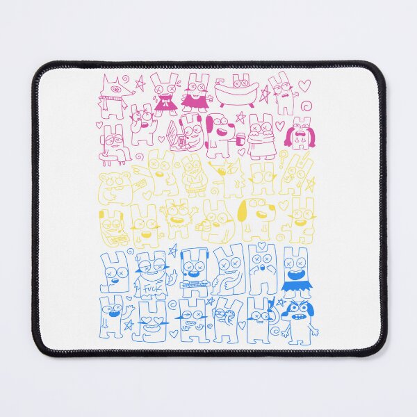 Item preview, Dead Eyed Bunnies Pansexual flag designed and sold by cema-textiles.