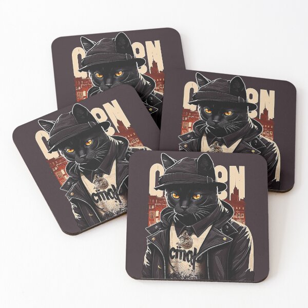 Item preview, chicago street blacl cat designed and sold by chicagocat80s.