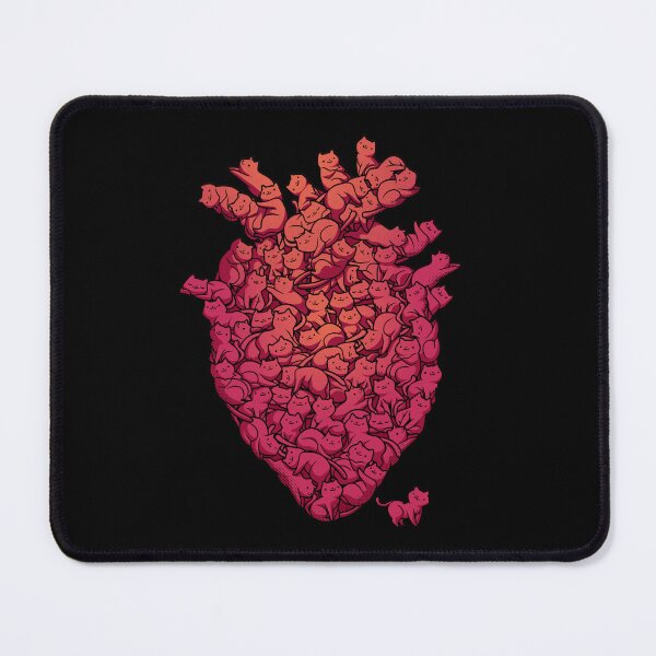 Item preview, I Love Cat Heart Viva Magenta by Tobe Fonseca designed and sold by Tobe Fonseca®.