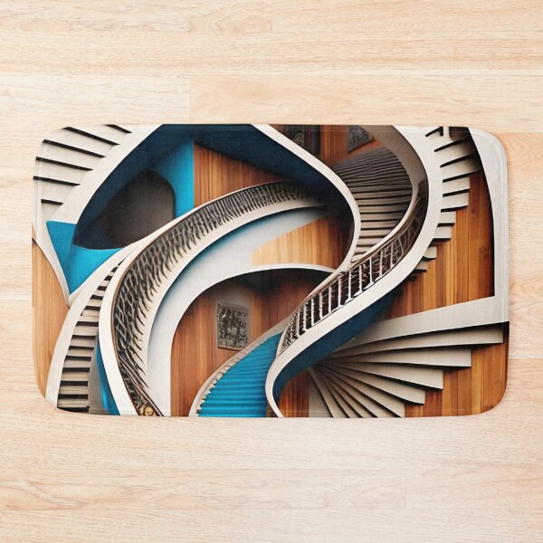 Item preview, Nightmares about Stairs 3 - Azur Carpet designed and sold by JoanNinjaHen.