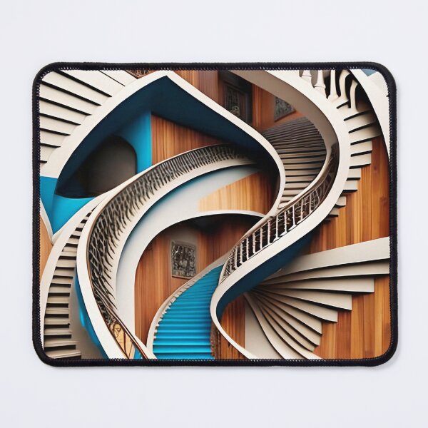 Item preview, Nightmares about Stairs 3 - Azur Carpet designed and sold by JoanNinjaHen.