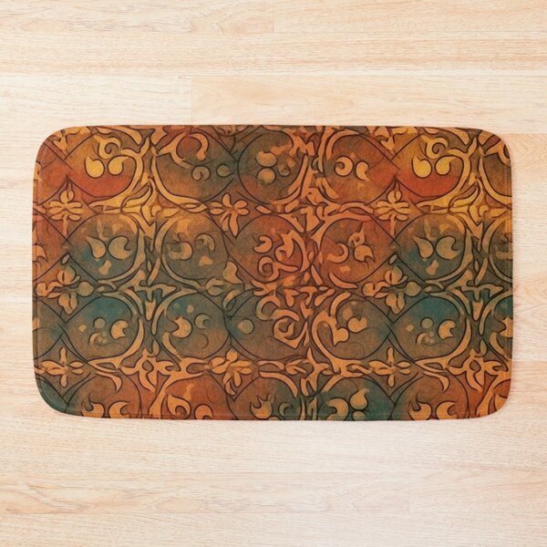 Item preview, Vintage Rust and Teal Pattern designed and sold by iPaint Airbrush Studio.