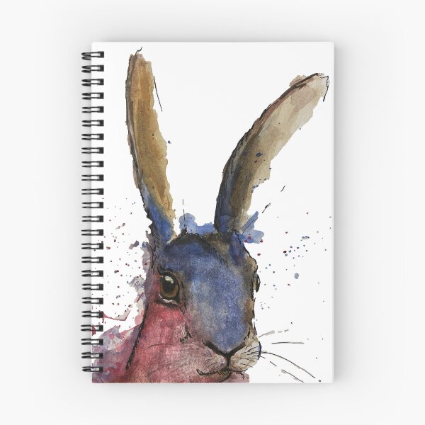 Item preview, colourful watercolour hare  designed and sold by TheoParsons.