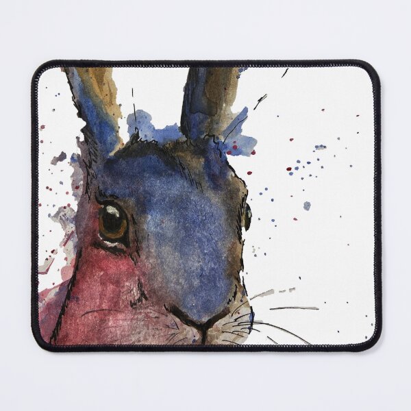 Item preview, colourful watercolour hare  designed and sold by TheoParsons.