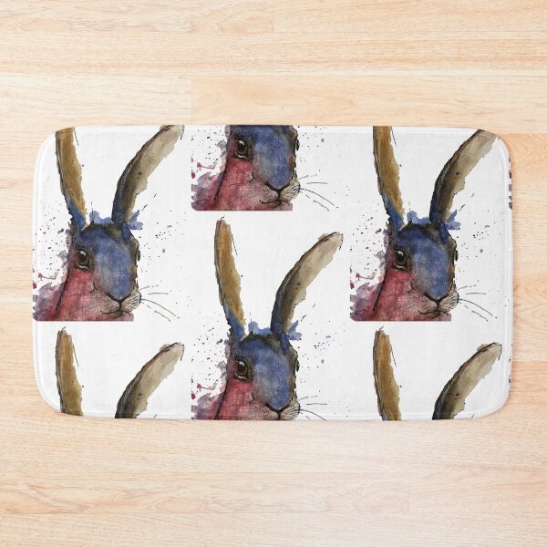 Item preview, colourful watercolour hare  designed and sold by TheoParsons.