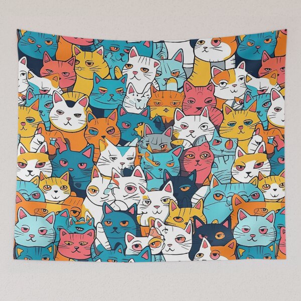 Item preview, Cat Wall designed and sold by Curious-Journey.