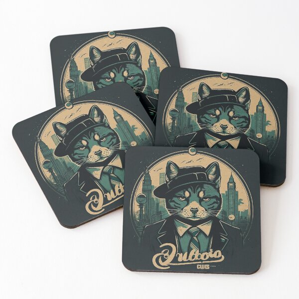Item preview, noir cat vintage chicago  designed and sold by chicagocat80s.