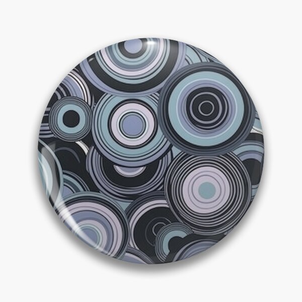 Item preview, Concentric Circles Circular pattern navy and lavender designed and sold by iPaint Airbrush Studio.