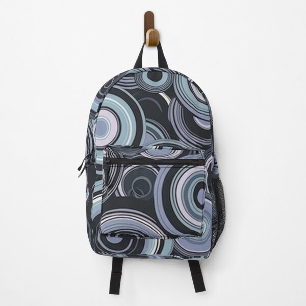 Item preview, Concentric Circles Circular pattern navy and lavender designed and sold by iPaint Airbrush Studio.