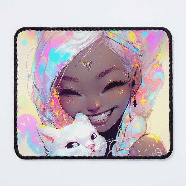 Item preview, Smiling into the Rainbow: AI-Generated Artwork Inspired by Lisa Frank, James Jean, and Alberto Seveso designed and sold by ManuelAndreas.