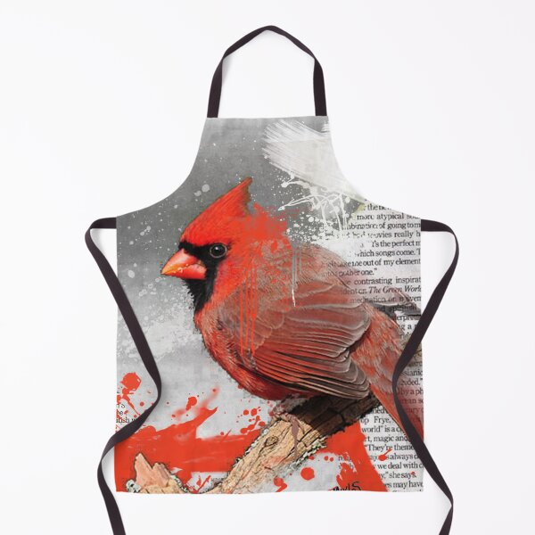 Item preview, Cardinal Painting of Bird Home Decor Red Bird Wall Art designed and sold by iPaint Airbrush Studio.