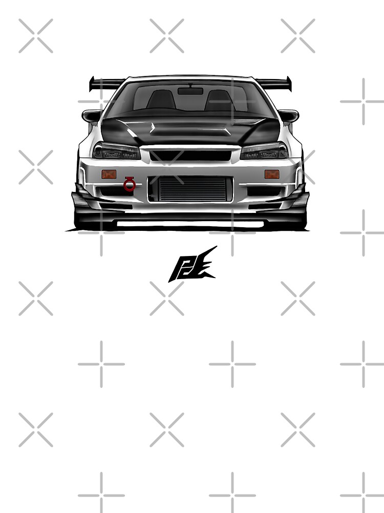 Nissan Skyline Gtr R34 Nismo Baby One Piece By Naquash Redbubble