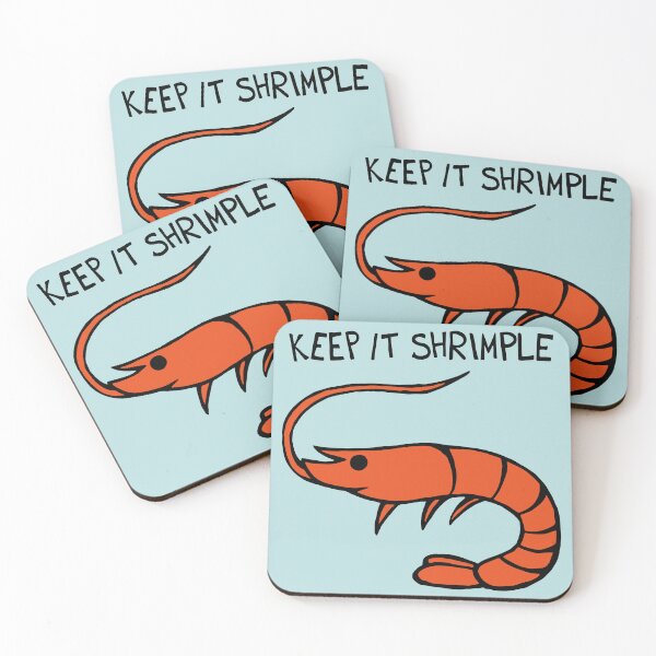 Item preview, Keep It Shrimple / Simple Shrimp designed and sold by Graograman.