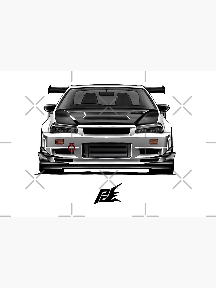 Nissan Skyline Gtr R34 Nismo Art Board Print By Naquash Redbubble