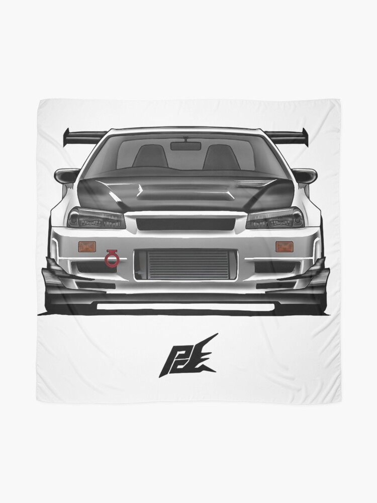 Nissan Skyline Gtr R34 Nismo Scarf By Naquash Redbubble