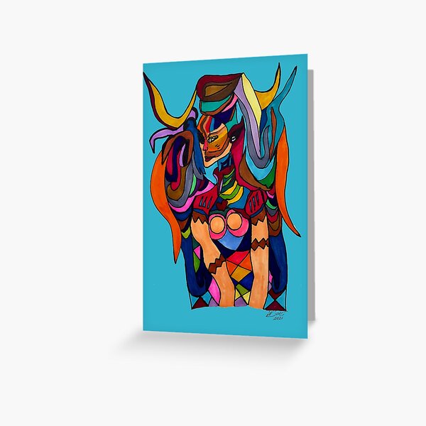 Costa Rican Lady Greeting Card