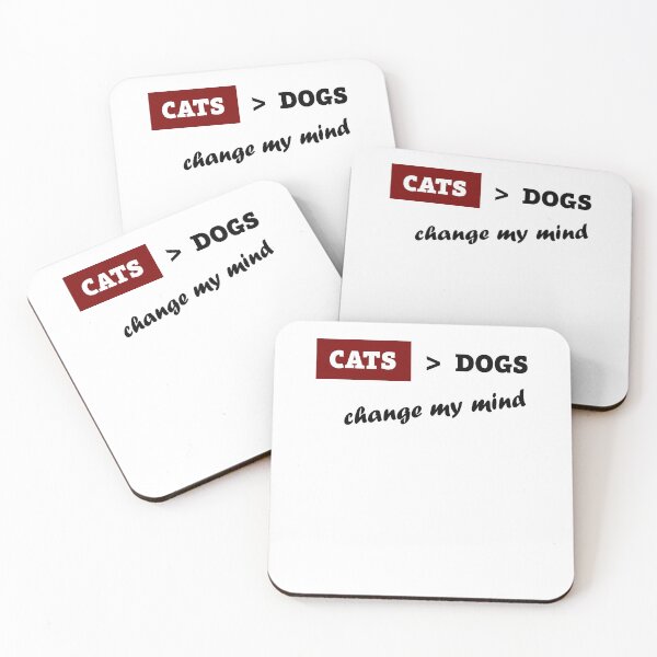 Item preview, CATS vs DOGS Pet Rivalry Shirt, Cats Netter Than Dogs Change My Mind Tee for Cat Lovers, Controversial Pet T-Shirt for Cat Owners/Parents designed and sold by CanOpnrsNation.
