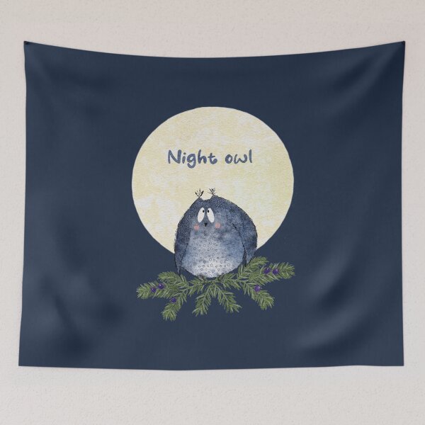 Item preview, Night owl designed and sold by MistyLakeArt.