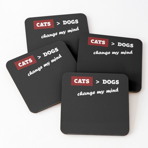 Item preview, CATS vs DOGS Pet Rivalry Shirt, Cats Netter Than Dogs Change My Mind Tee for Cat Lovers, Controversial Pet T-Shirt for Cat Owners/Parents designed and sold by CanOpnrsNation.
