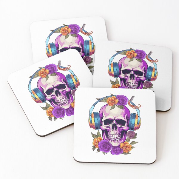 Item preview, Sonorous Heritage: Combine music and nature with our unique skull design designed and sold by LoveHateArt.