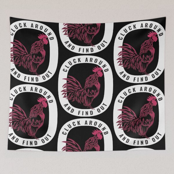 Item preview, Cluck Around And Find Out Funny Chicken Design For Dark Colors designed and sold by designsmostfowl.