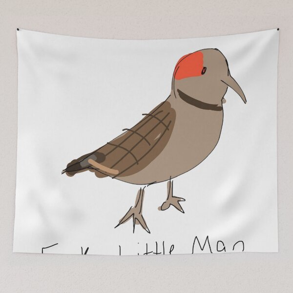 Item preview, Labeled Funky Little Man (Northern Flicker) designed and sold by NayruBlue.